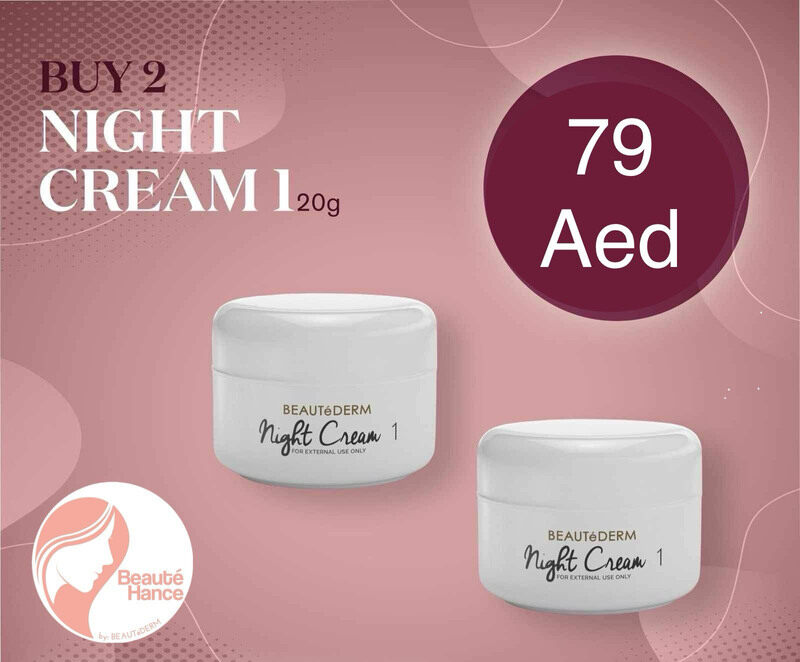 

Beautederm Night Cream 1, 2 x 20gm