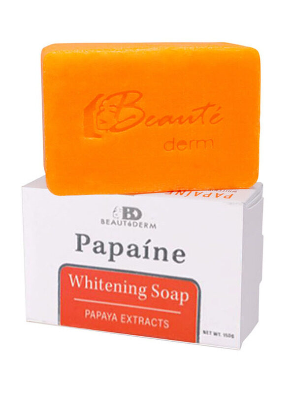 

Beautederm Papaine Papaya Extracts Whitening Soap, Orange, 150gm