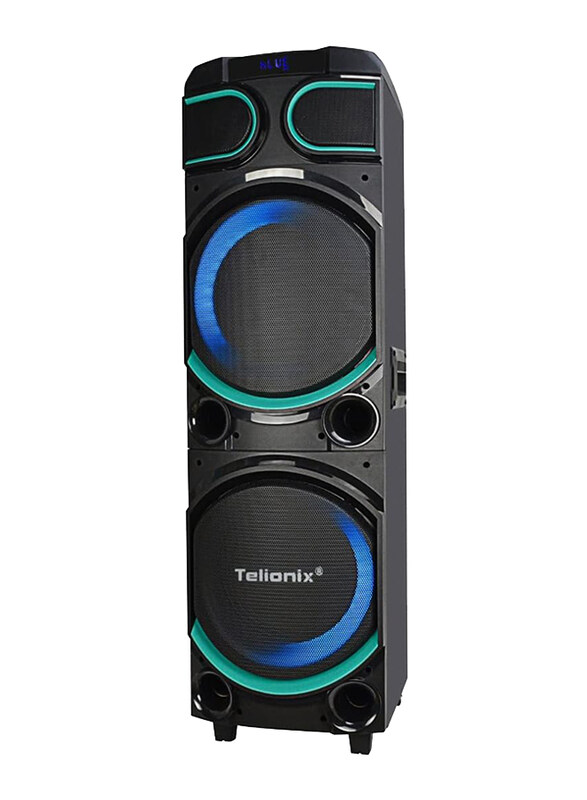 

Telionix Rechargeable Trolley Speaker with Disco Light, TMS4700, Black