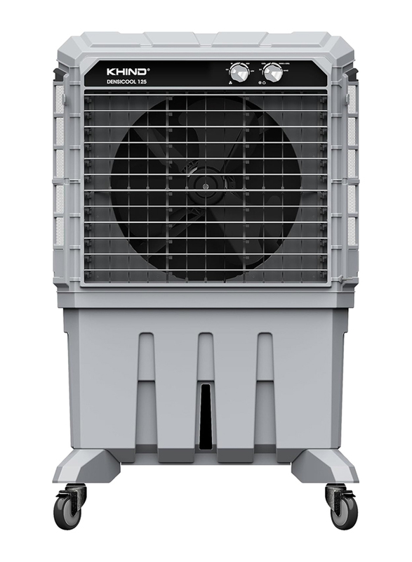 Khind Densicool Air Cooler for Home with Honeycomb Pads, 125L, Grey
