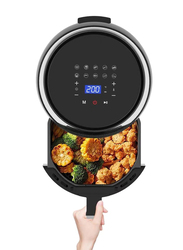 Khind 4L Digital Air Fryer with Timer and Temperature Control, 1200W, ARF40CD, Black