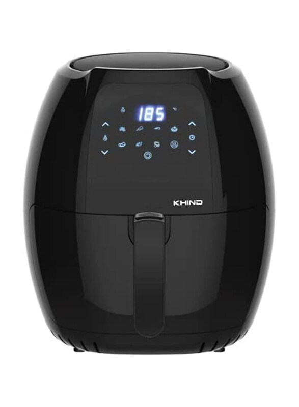 

Khind 7.7L Air Fryer with Timer and Temperature Control, 1800W, ARF77D, Black