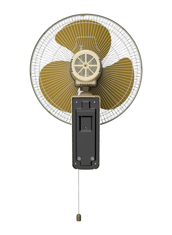 Khind Pedestal Stand Fan with Remote Control, 16 inch, WF1601M, Gold/Mocha