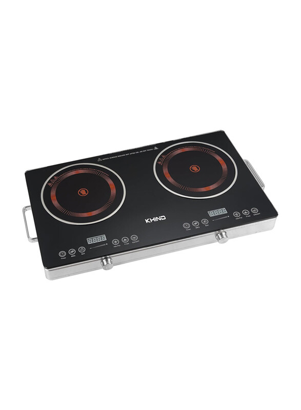 

Khind Polished Crystal Plate Intelligent Infrared Cooker, 1800W, IRC3002D, Black