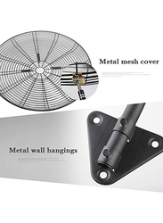 Khind High-Velocity Metal Wall Mounted Industrial Wall Fan, 30 inch, 200W, WF3002, Black