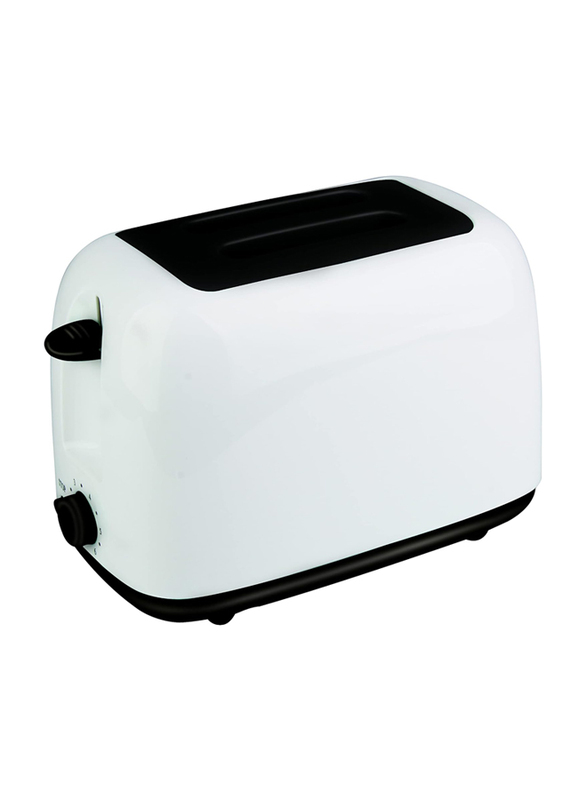 Khind 2-Slice and Dust Cover Bread Toaster, 750W, BT808, White/Black