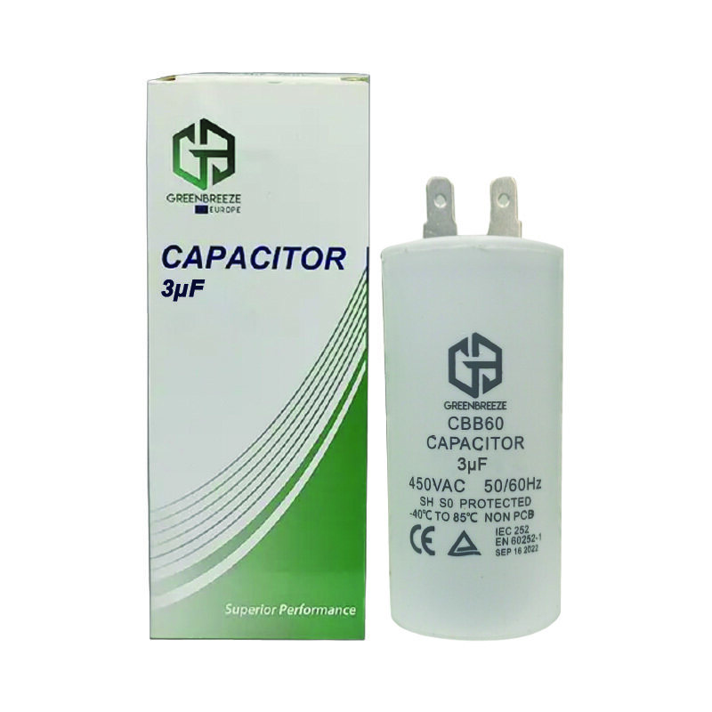 

Other Brand GREENBREEZE Plastic Body Capacitor - 3 UF