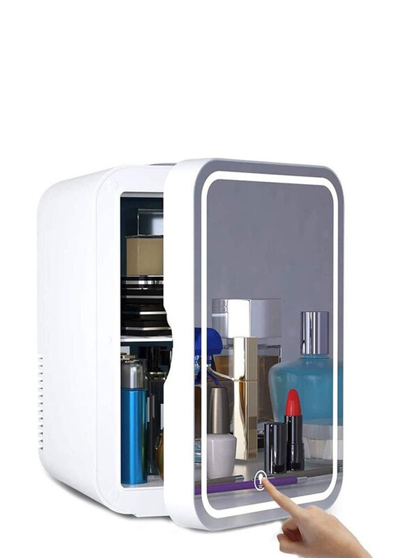 

Generic Mini Makeup Beauty Fridge with Mirror, White
