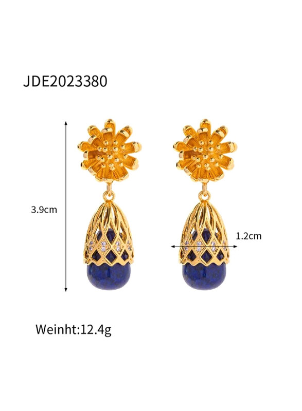 

Generic 18k Gold French Vintage High Quality Drop & Dangle Earrings for Women
