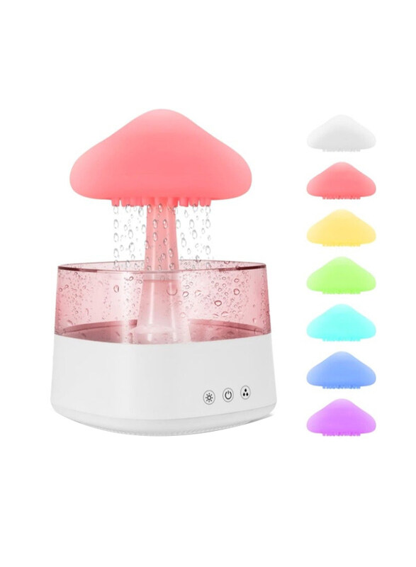 

Generic Cloud Rain Humidifiers for Bedroom & Large Room, Essential Oil Diffuser with 7 Colors LED Lights, Whole House Coverage, White