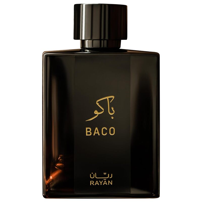 RAYAN Men Perfumes - Baco Eau De Parfum for Men - Long Lasting Perfume with Vetiver, Leather, Tobacco, Patchouli, & Saffron - Ideal Gift for All Occasions - 100 mL Perfume