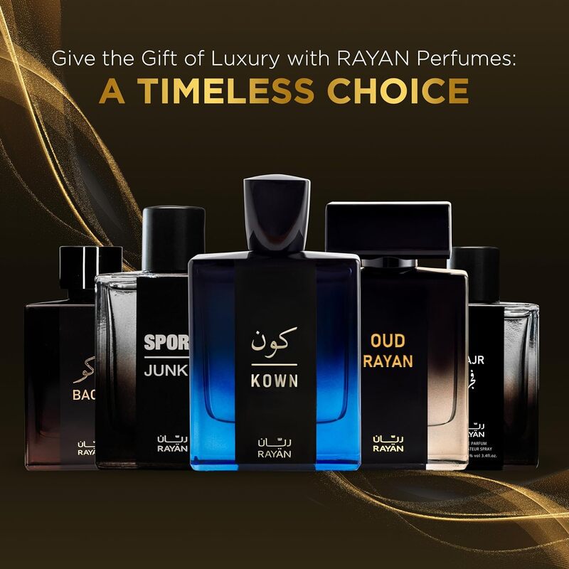 RAYAN Arabian Perfume - Kown Modern Eau De Parfum for Women & Men - Long Lasting Perfume - Arabic Perfume with Cardamom, Lavender, Oud, & Cedarwood - Ideal Gift for All Occasions - 100 mL Perfume