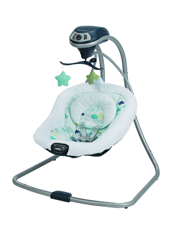 

Graco Stratus Simple Sway Swing with Music, White