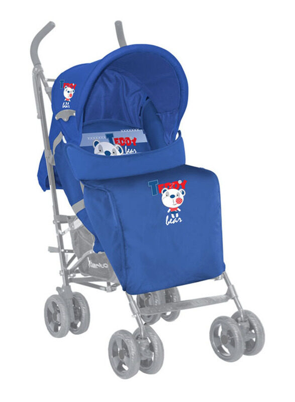 

Lorelli Fiesta Footcover Soccer Baby Stroller, Dark Blue/Grey