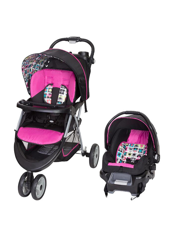 

Baby Trend EZ Ride 35 Travel System, Bloom, Black/Pink