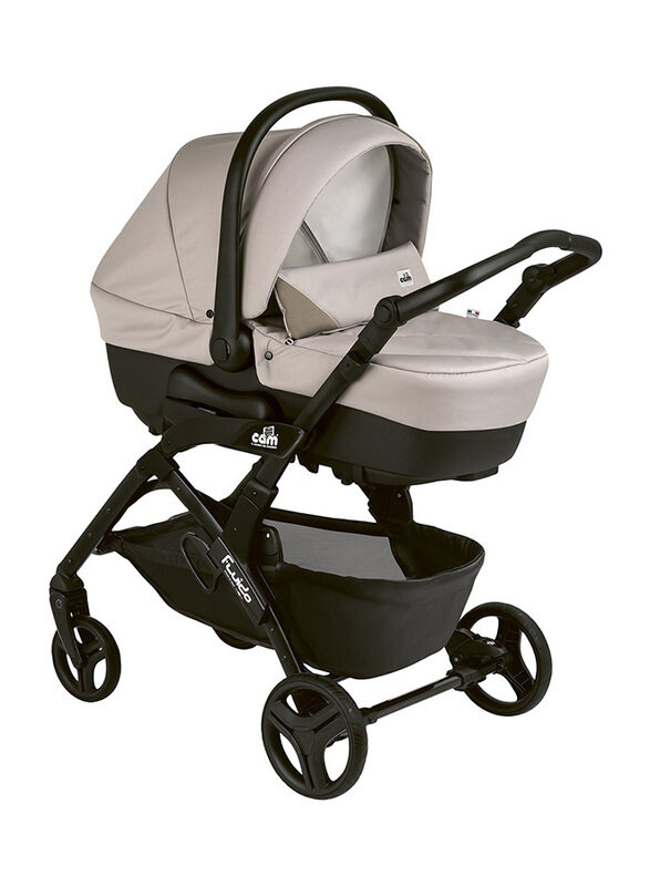 

Cam Fluido Easy Travel System Baby Stroller, Beige Trio