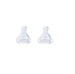 Anti-Colic Silicone Bottle Nipple 4m+ -2pcs