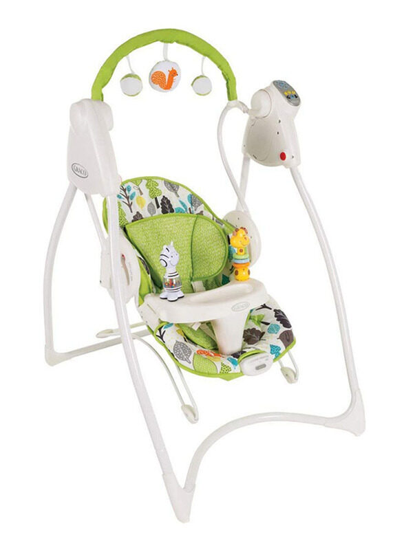 

Graco My Friend Silhouette Baby Swing, Green/White