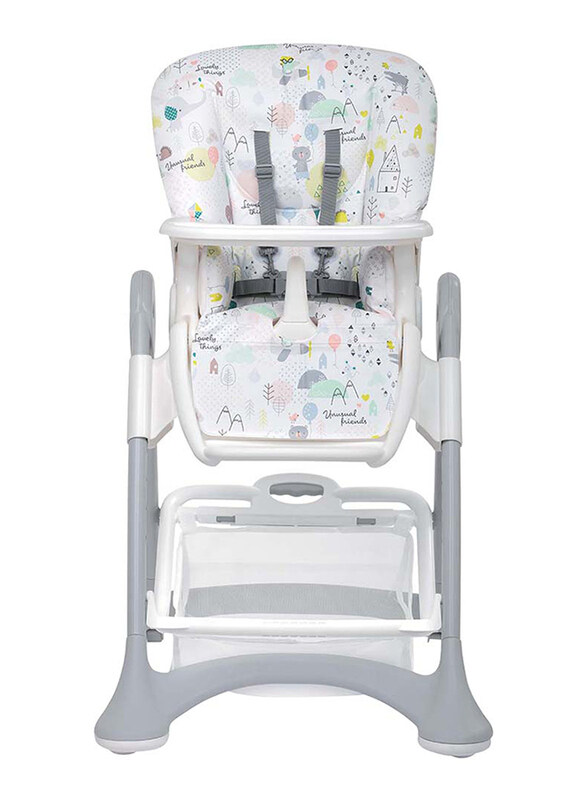 

Cam Campione High Chair, Kites, White/Grey