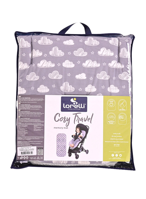 

Lorelli Classic Memory Clouds Cosy Car Seat Mat, Grey