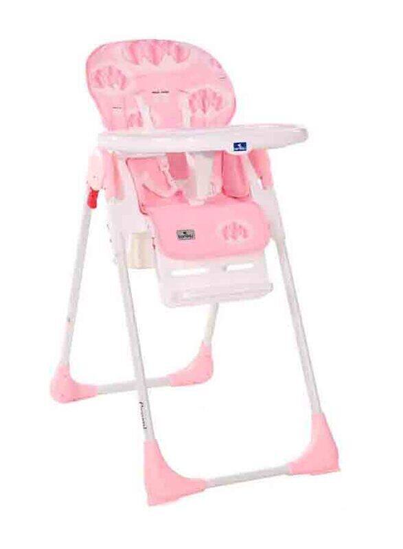 

Lorelli Classic Cryspi Baby High Chair, Hearts, Pink