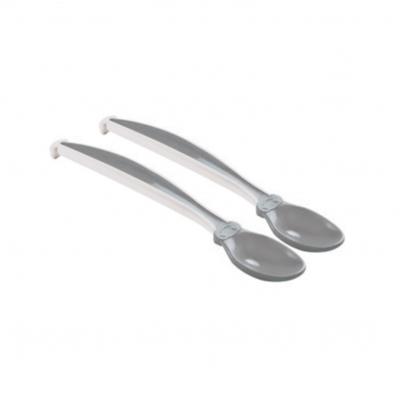 Baby Soft Spoon 2pcs Grey