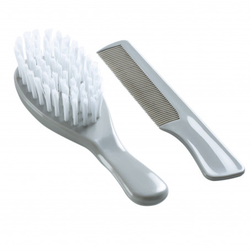 Brush and Comb Set Grey