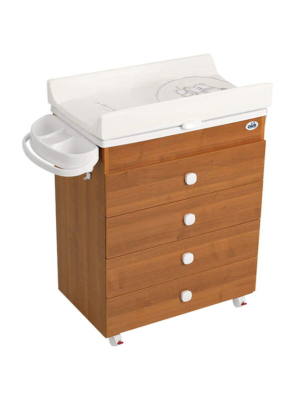 

Cam Asia Baby Changing with Chest of Drawers, Wooden Brown