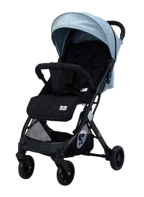 

Lorelli Classic Baby Stroller Fiorano and Footcover, Black/Silver/Blue