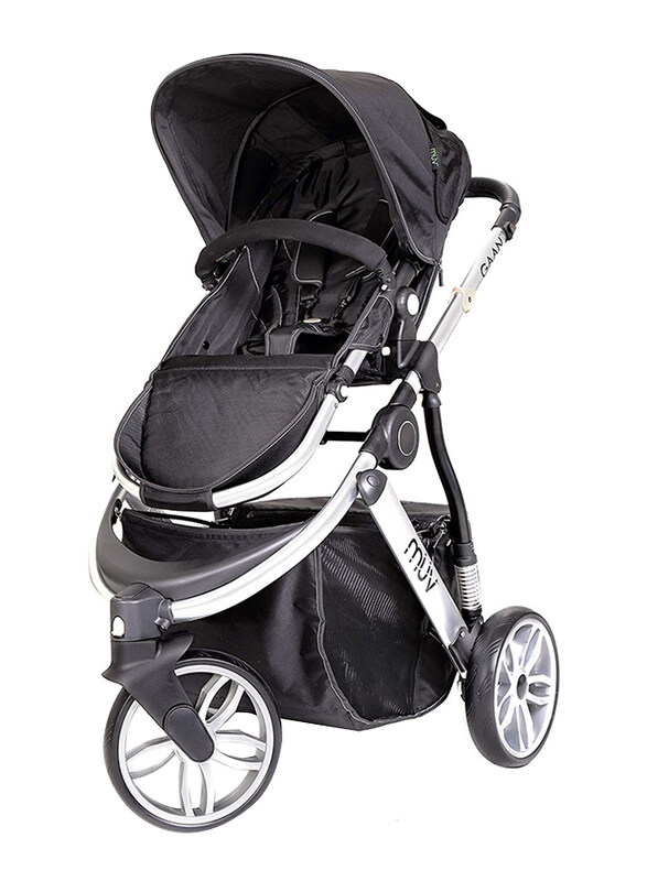 

Baby Trend Gaan Baby Stroller, Arctic Silver/Mystic Black