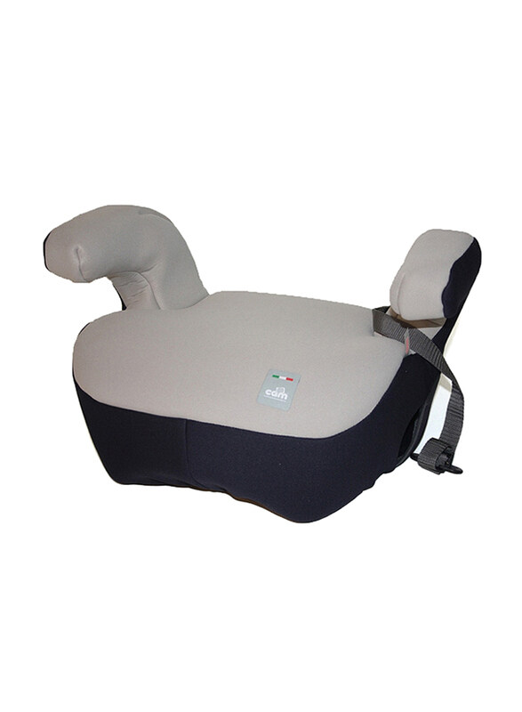 

Cam Cushion Padded Booster Seat with Armrests and Belt Guide, Grey