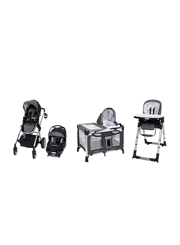 

Baby Trend GoLite Snap Fit Sprout Travel System + GoLite ELX Nursery Center + GoLite 3-in-1 Feeding Center Set, Drip Drop Blue, Grey