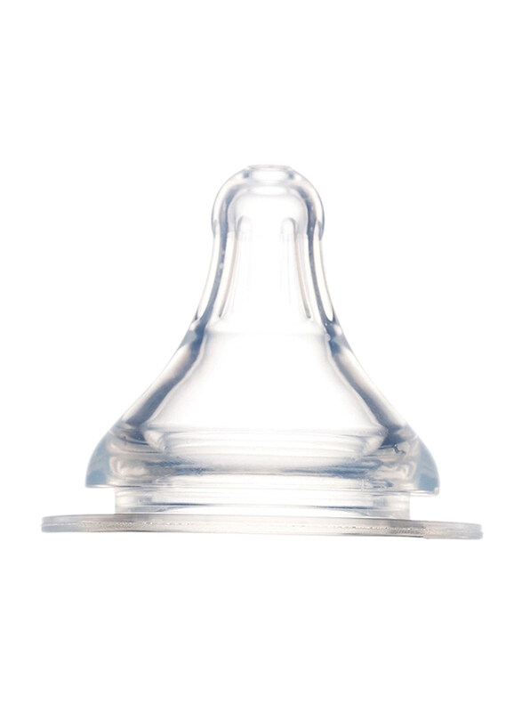 

Farlin Silky Wide Neck Nipple, 0+ Months, Large, Clear