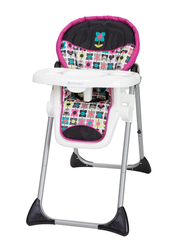 

Baby Trend Sit-Right 3-in-1 High Chair for Girl, Bloom, Pink