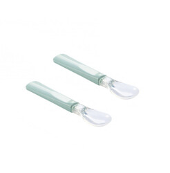 Ultra Flexible Silicone Spoon 2Pcs Green