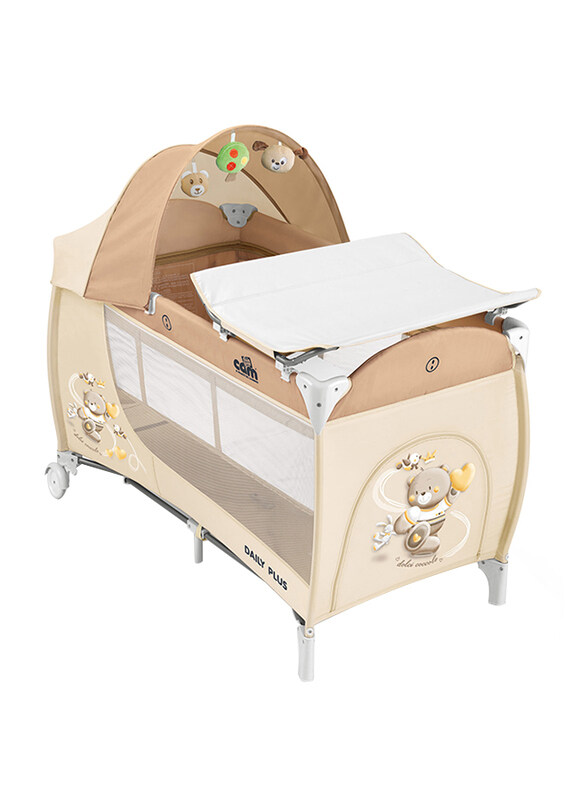 

Cam Daily Plus Baby Travel Bed, Bear, Beige