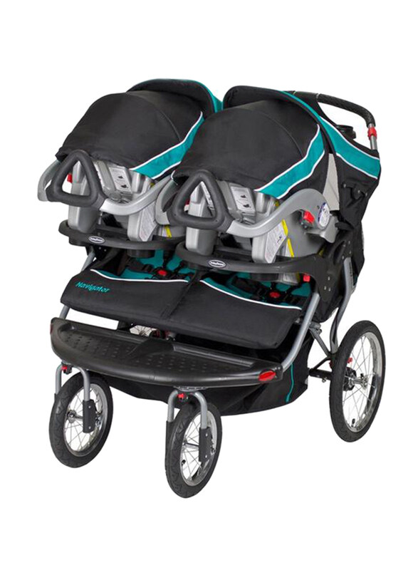 

Baby Trend Navigator Jogger Baby Stroller, Tropic, Blue/Black