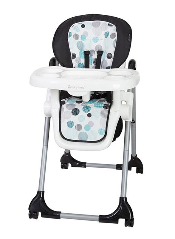 

Baby Trend Baby High Chair, Circle Pop, White/Black