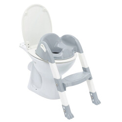 Kiddyloo Toilet Seat W/ Step Grey