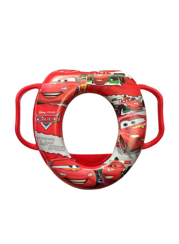 

Lorelli Classic Toilet Seat with Handles Soft Padded Splash Guard, Red