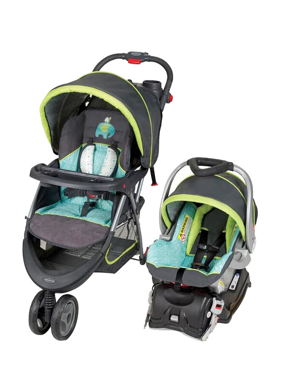 

Baby Trend EZ Ride 5 Travel System, Woodland, Black/Green/Teal