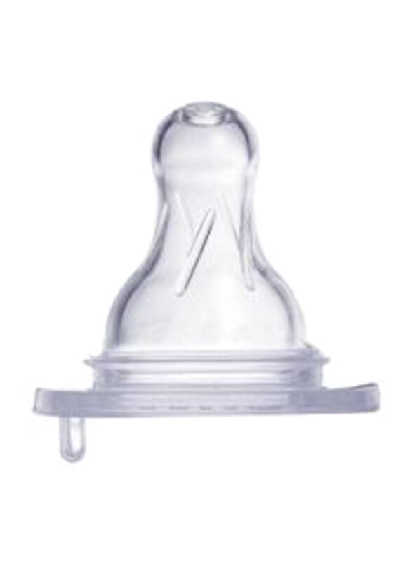 

Farlin Wide Neck Anti-Colic Silicone Nipple, 0+ Months, Clear