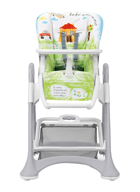 

Cam Campione Baby High Chair, House, Green