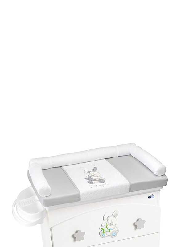 

Cam Coniglio Changing Mat for Baby, Grey