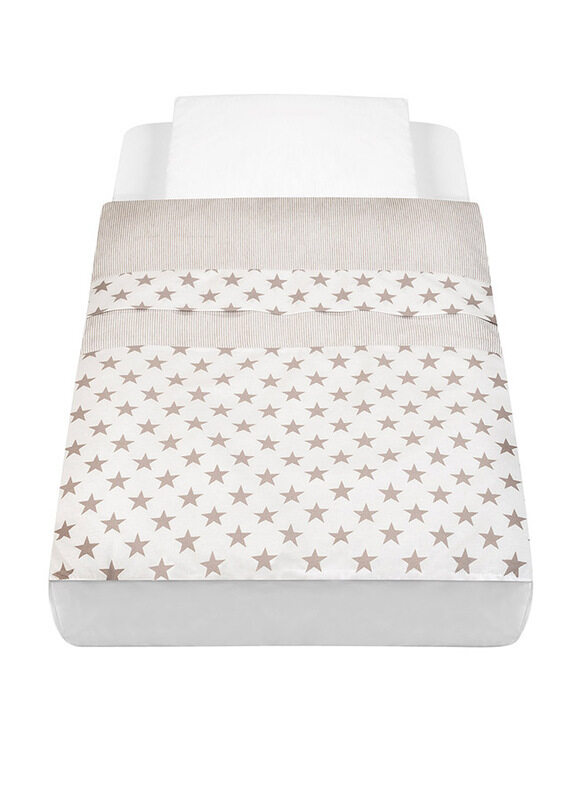 

Cam Baby Bedding Kit for Cullami Cradle, Stars, Beige/White