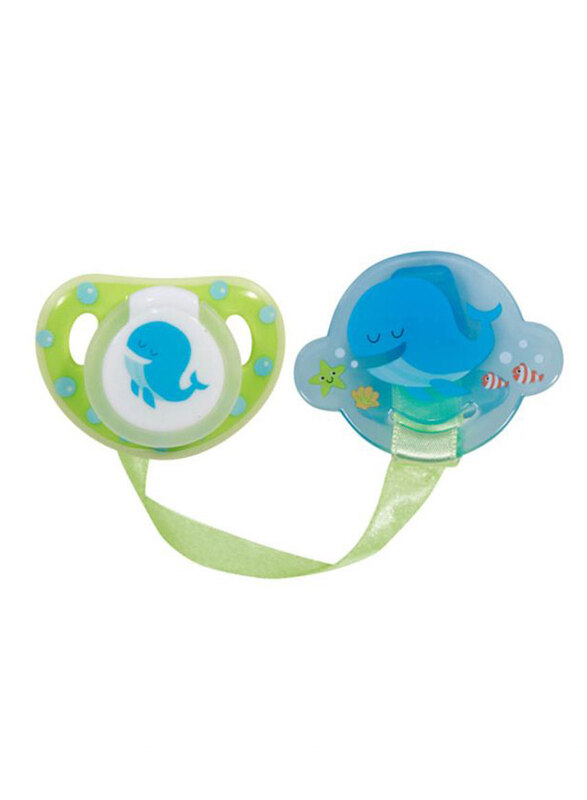 

Lorelli Baby Care Pacifier with Pacifier Chain Holder, Green