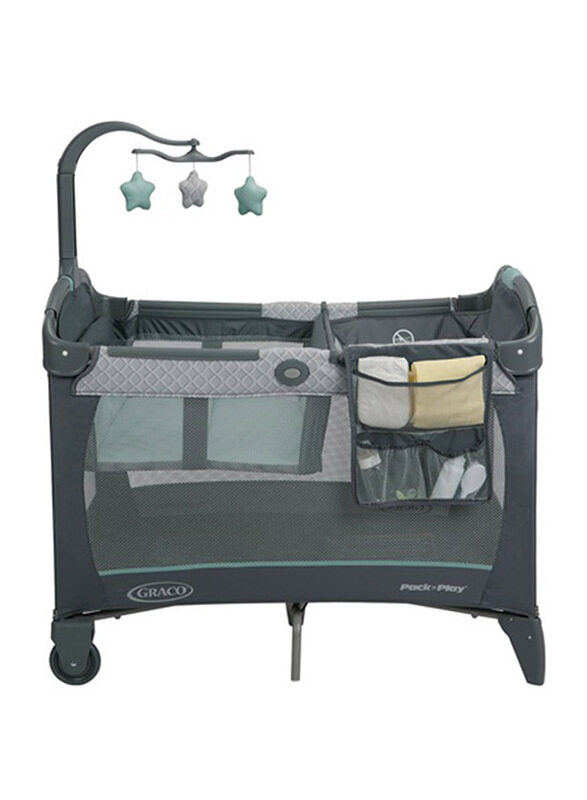 

Graco Pack 'N Play Change 'N Carry Bassinet, Manor, Grey