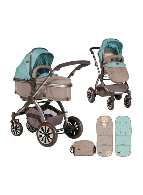

Lorelli Aurora Bear Baby Stroller, Beige/Green