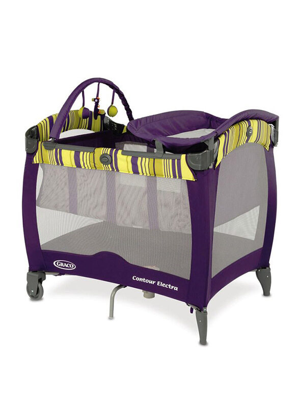 

Graco Pack 'N Play Contour Electra Bassinet, Blackberry Spring, Purple