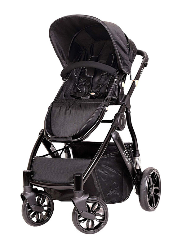 

Baby Trend Reis Baby Stroller, Satin Black/Mystic Black